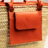 Panier en raphia et cuir conçu pour La Sultana